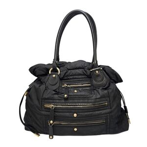 Tod's Black Nylon Puffer Tote Bag OD 18 – Leather Trim & Gold Hardware